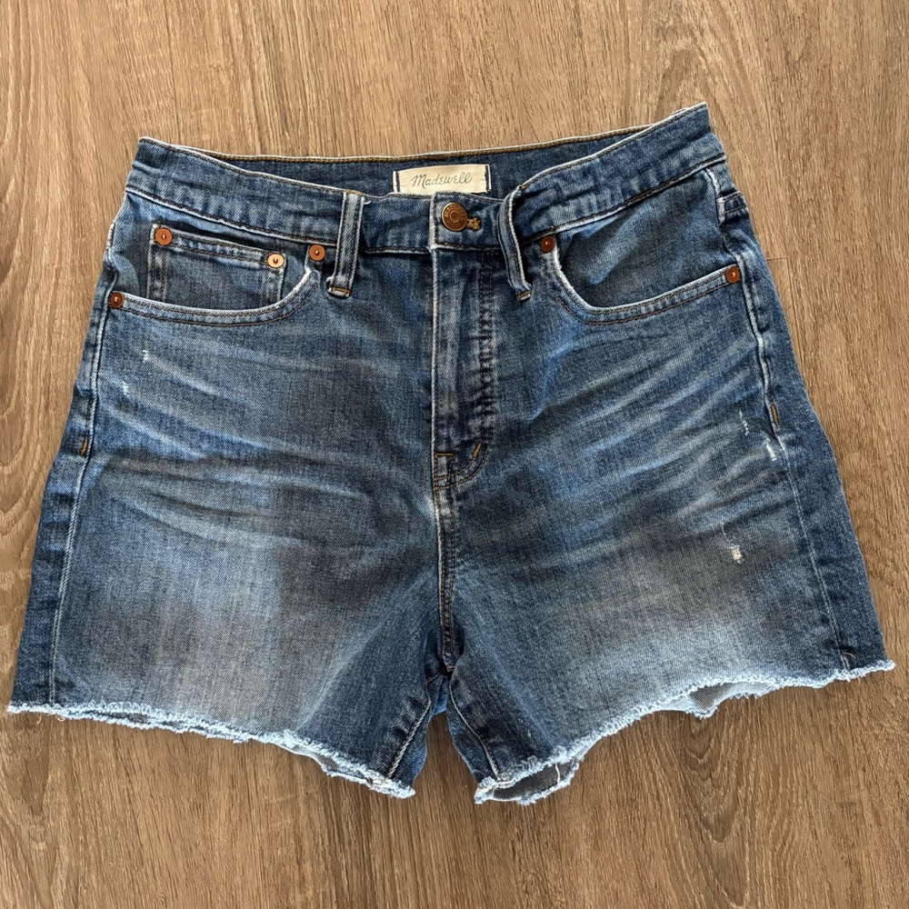 Madewell Denim Jean Shorts Sz 28 High Rise Style F 7019